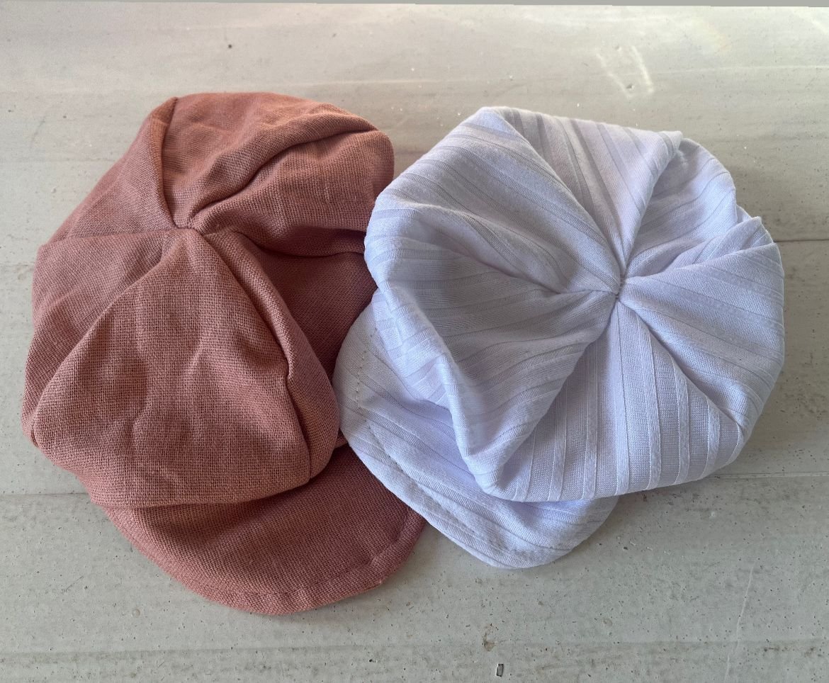 Combo Boina Salmão e Branca NB