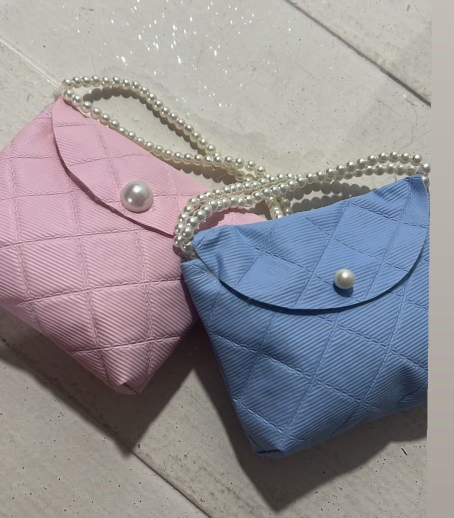 Combo Mini bolsa rosa e azul