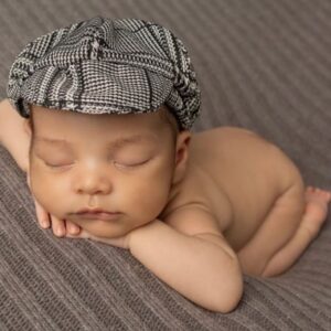 Boina José Xadrez Preta e Branca NB