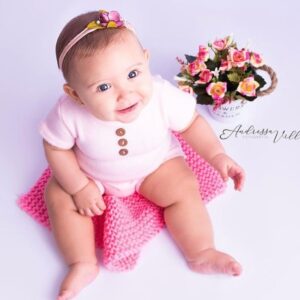 Body Thomás AC rosa bebê