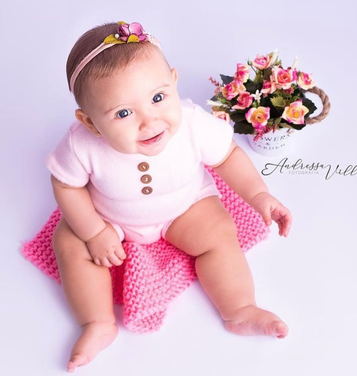 Body Thomás AC rosa bebê