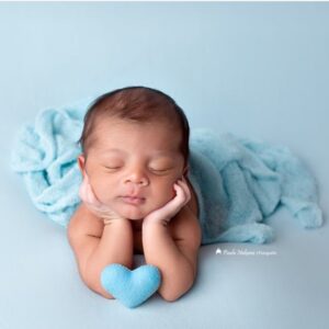 Mini Coração azul céu