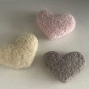 Combo de Mini Coração Feltrado