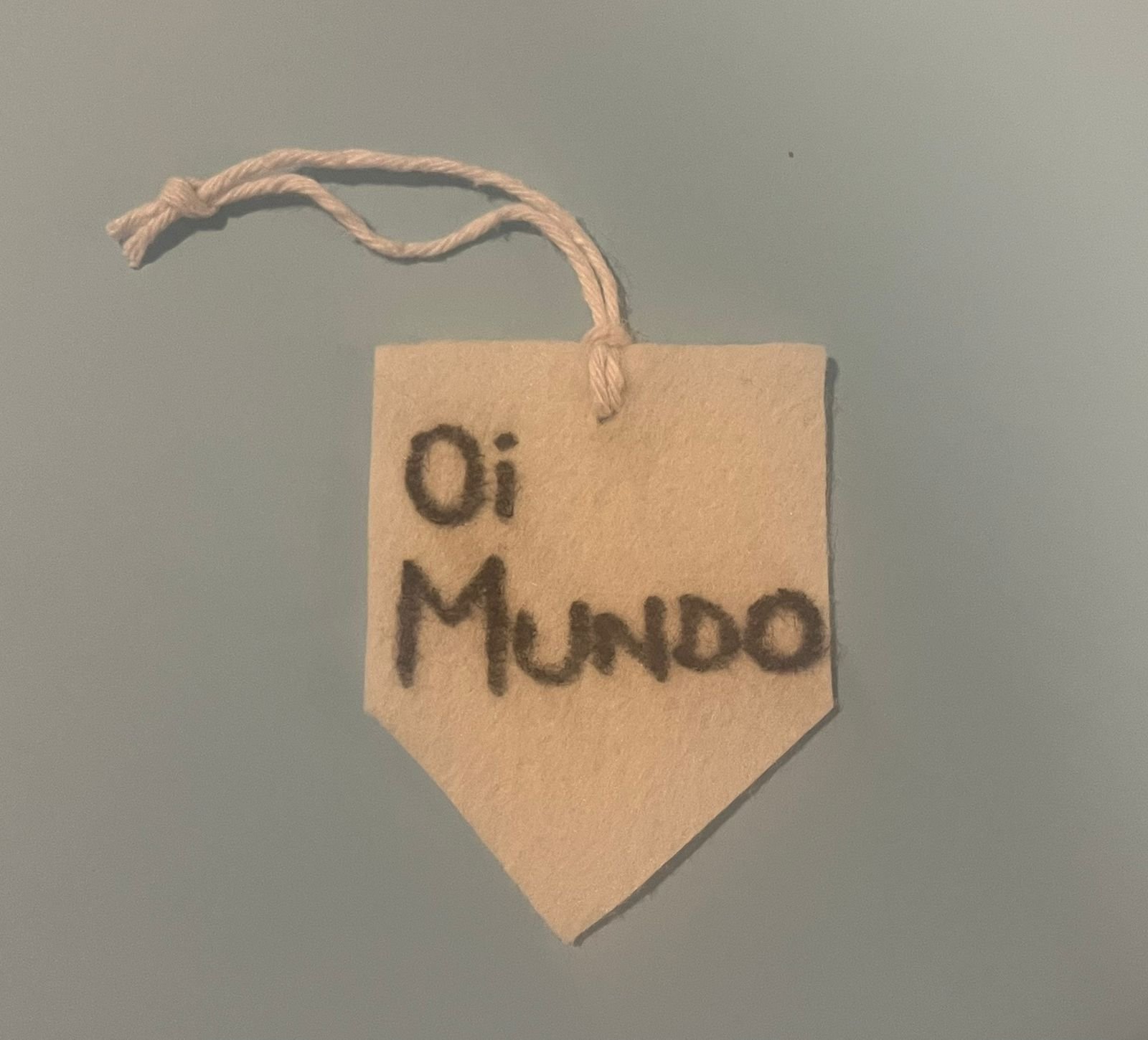 Mini Tag Oi Mundo
